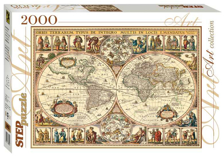 Пазл 2000 эл. Историческая карта мира 84003 STEPpuzzle