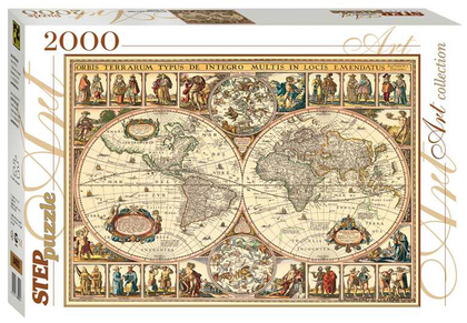 Пазл 2000 эл. Историческая карта мира 84003 STEPpuzzle