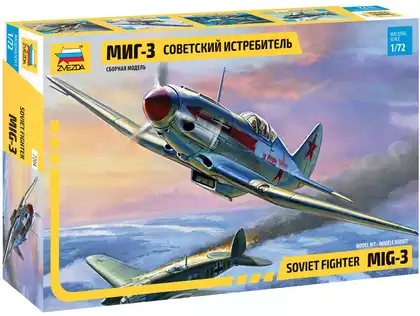 Сборная модель Самолет МиГ-3 36 дет.7204 Звезда