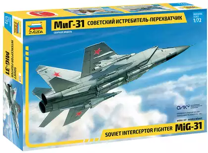 Сборная модель 7229 Самолет МиГ-31 Звезда