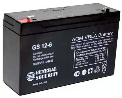 Аккумулятор 6V, 12 Ач ***