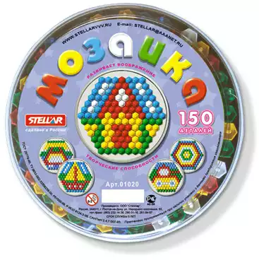 Мозаика 01012 13мм.150 эл. 01012 СТЕЛЛАР
