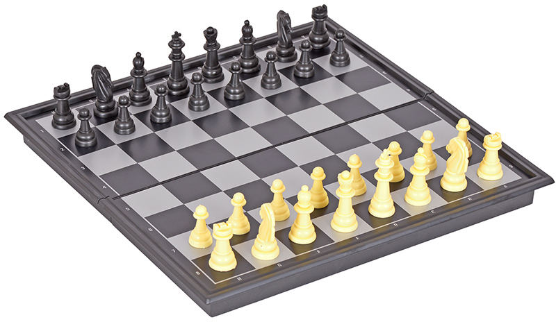 Настольная игра 4 в 1 шахматы, шашки, нарды, карты магнит 8188-12