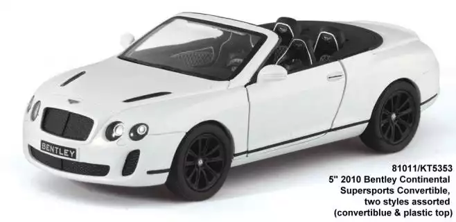 Мод. маш. KINSMART КТ5353W 2010 BENTLEY CONTINENTAL SUPERSPORTS CONVERTIBLE инерция 1:38 в/к