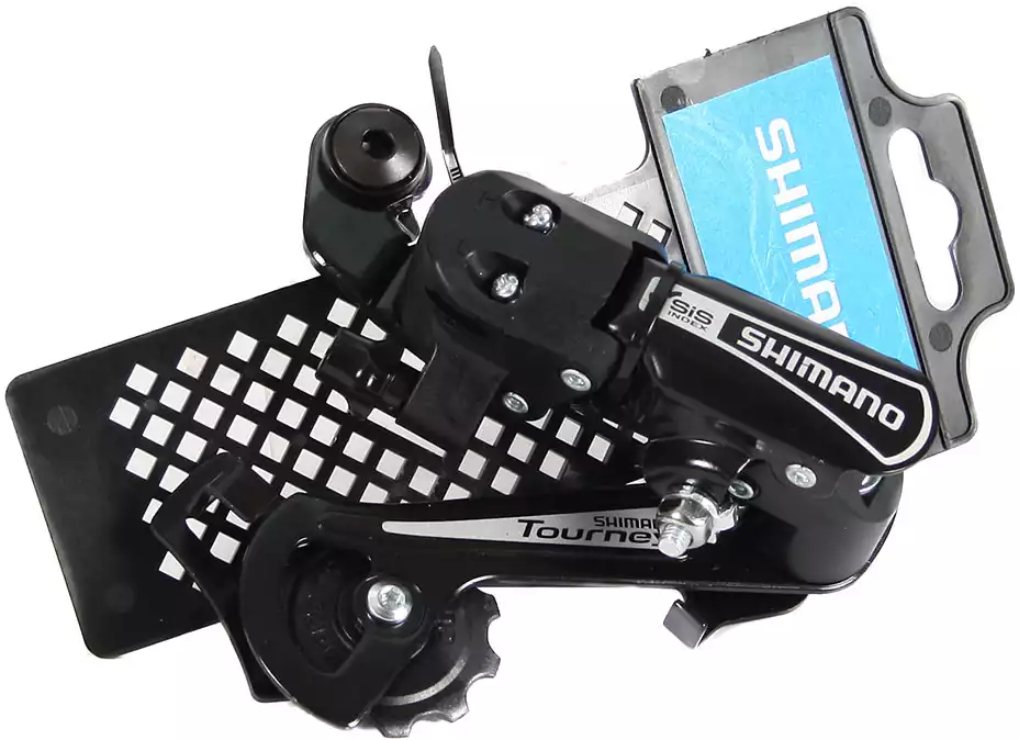 Переключатель задний Shimano Tourney TY21-А GS, 6ск., крепление на петух