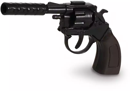 Револьвер металл 11,5см + глушитель(58мм) TC7228B на 8 пистонов