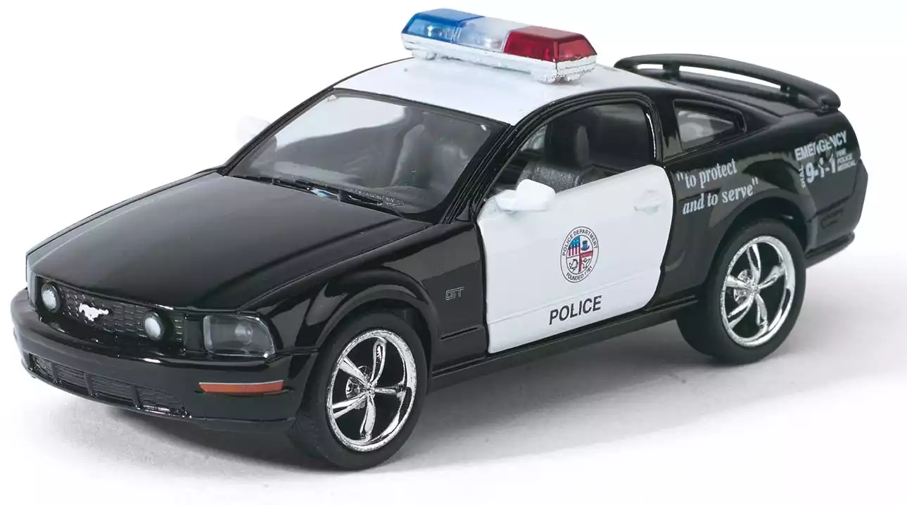 Мод. маш. KINSMART KT5091WP FORD Mustang GT (Police) Инерционный механизм  1:38 в/к купить в Ижевске - интернет магазин Rich Family