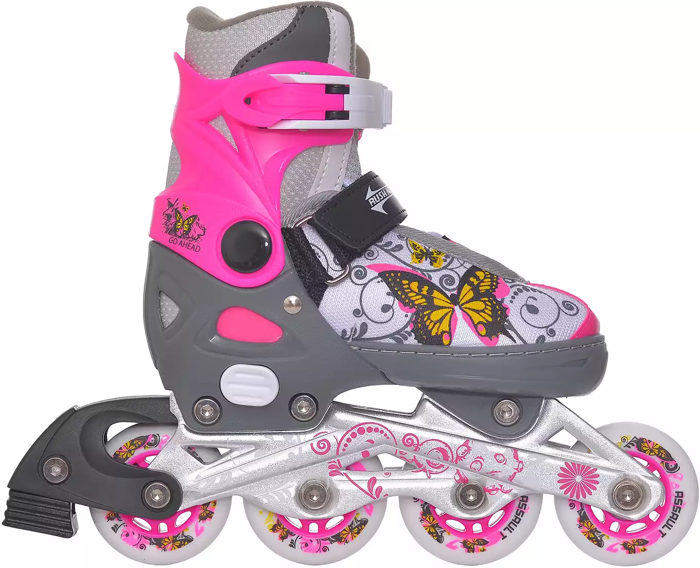 Роликовые коньки детские раздвижные RUSH ACTION