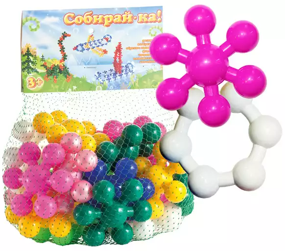 Конструктор Собирай-ка №2 20 дет.11043 Биплант