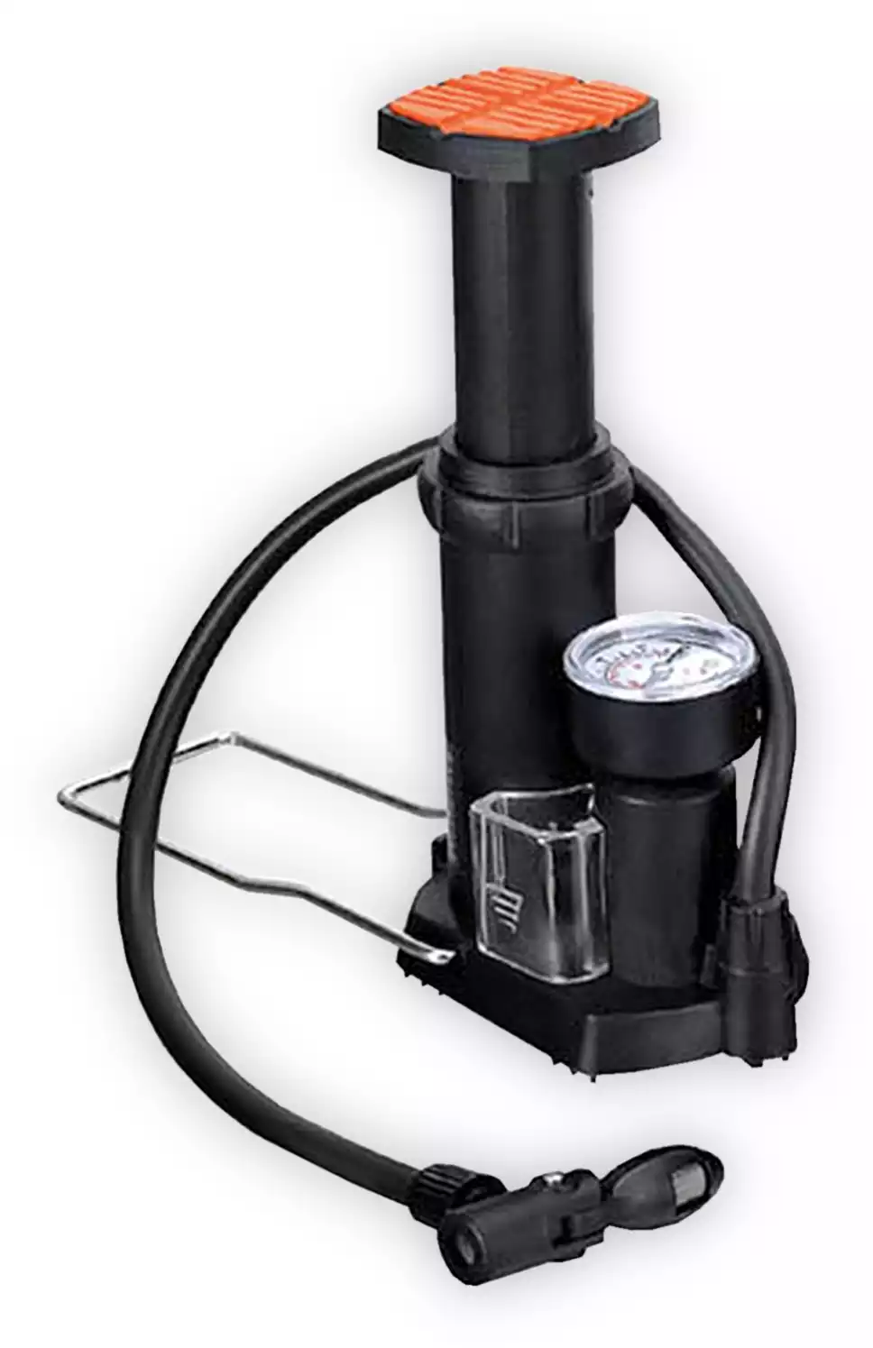 Насос ножной с манометром один баллон 39*150мм