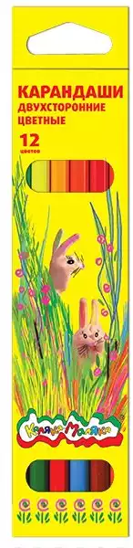 Карандаши двухсторонние Каляка-Маляка КДКМ12