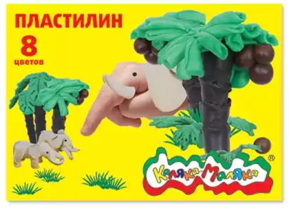 Пластилин 8 цв Каляка-Маляка ПКМ08/ПКМ08-П