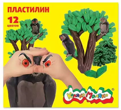 Пластилин 12 цв Каляка-Маляка ПКМ12/ПКМ12-П
