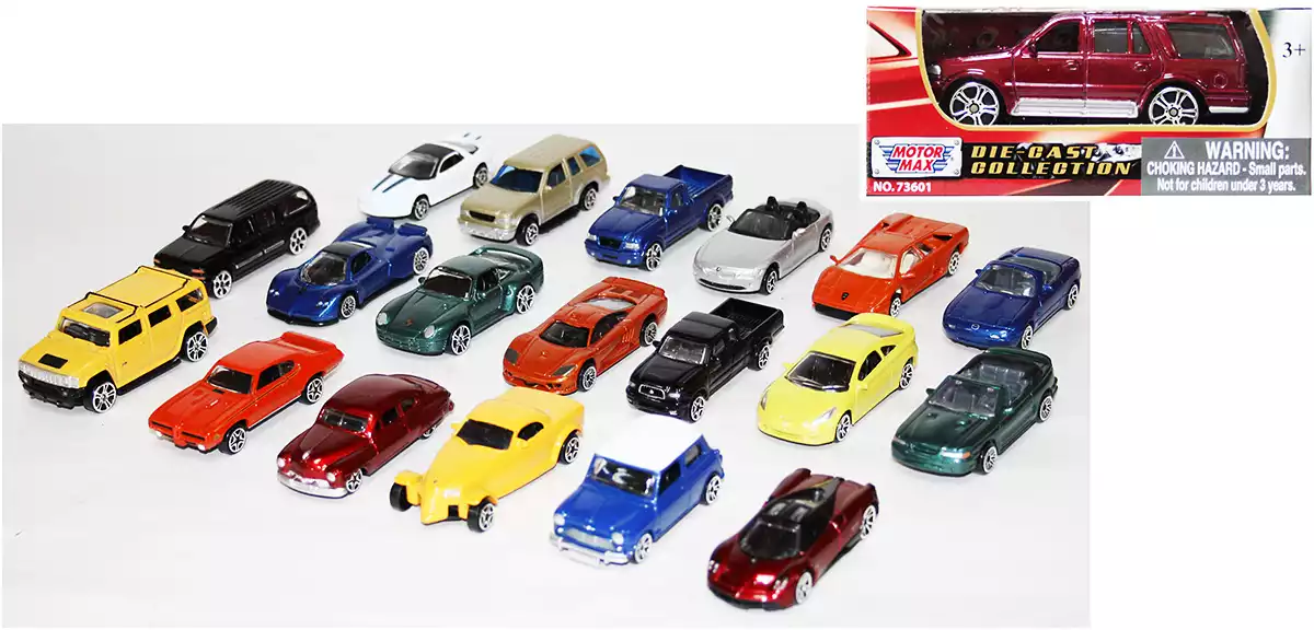 Мод. маш. 1:60 Motormax 73601 в ассортименте в/к