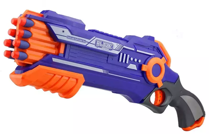 Пистолет помповый с мягкими пулями (2-ой выстрел) BlazeStorm 7037