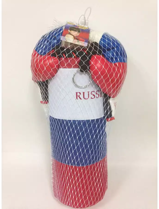 Набор для бокса RUS03 Груша+перчатки D24см H60см