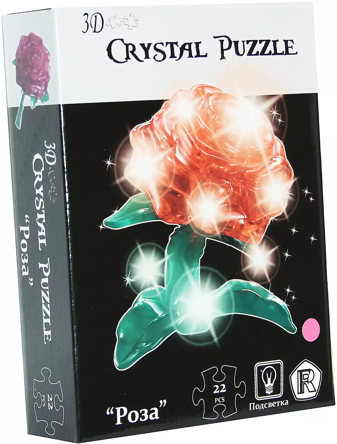 Пазл 3D Роза 22 дет 6923-1