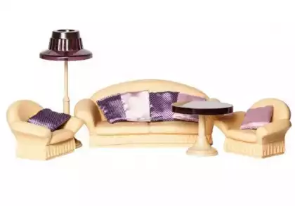 Мебель для куклы Мягкая для гостиной Коллекция С-1580 Огонек