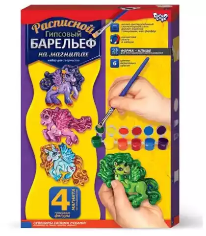 Набор для творчества Danko Toys Расписной гипсовый барельеф РГБ-02-04