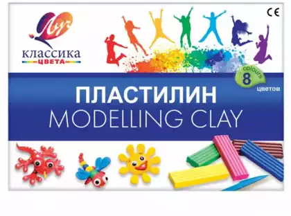 Пластилин 8 цв Классика ЛУЧ 12С 867-08