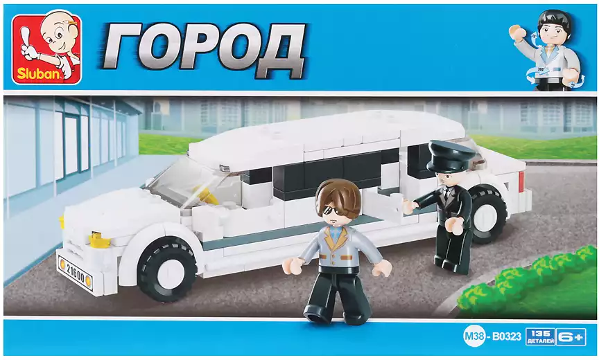 Конструктор блочный Машина 135 дет. M38-B0323 Sluban