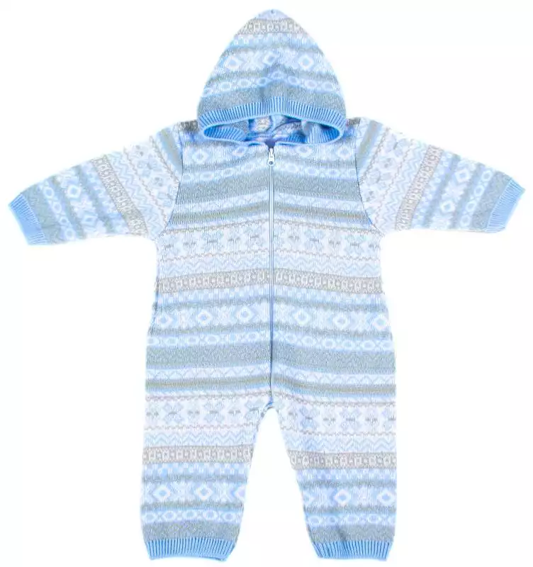 Комбинезон д/м р.22 (68 см) Метель голубой 11172 Уси-Пуси