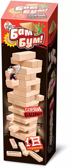 Игра Падающая башня с фантами 01741 Десятое Королевство