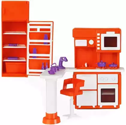 Мебель для куклы Кухня Конфетти С-1339 Огонек