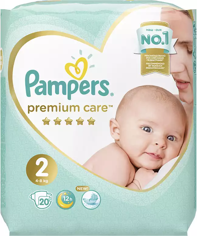 Подгузники Pampers Premium Care 2 (4-8 кг) 20 шт