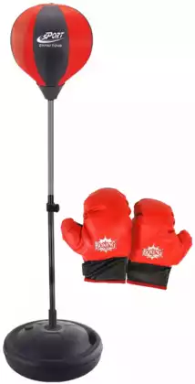 Набор для бокса Груша на стойке+перчатки D28см ZY1708