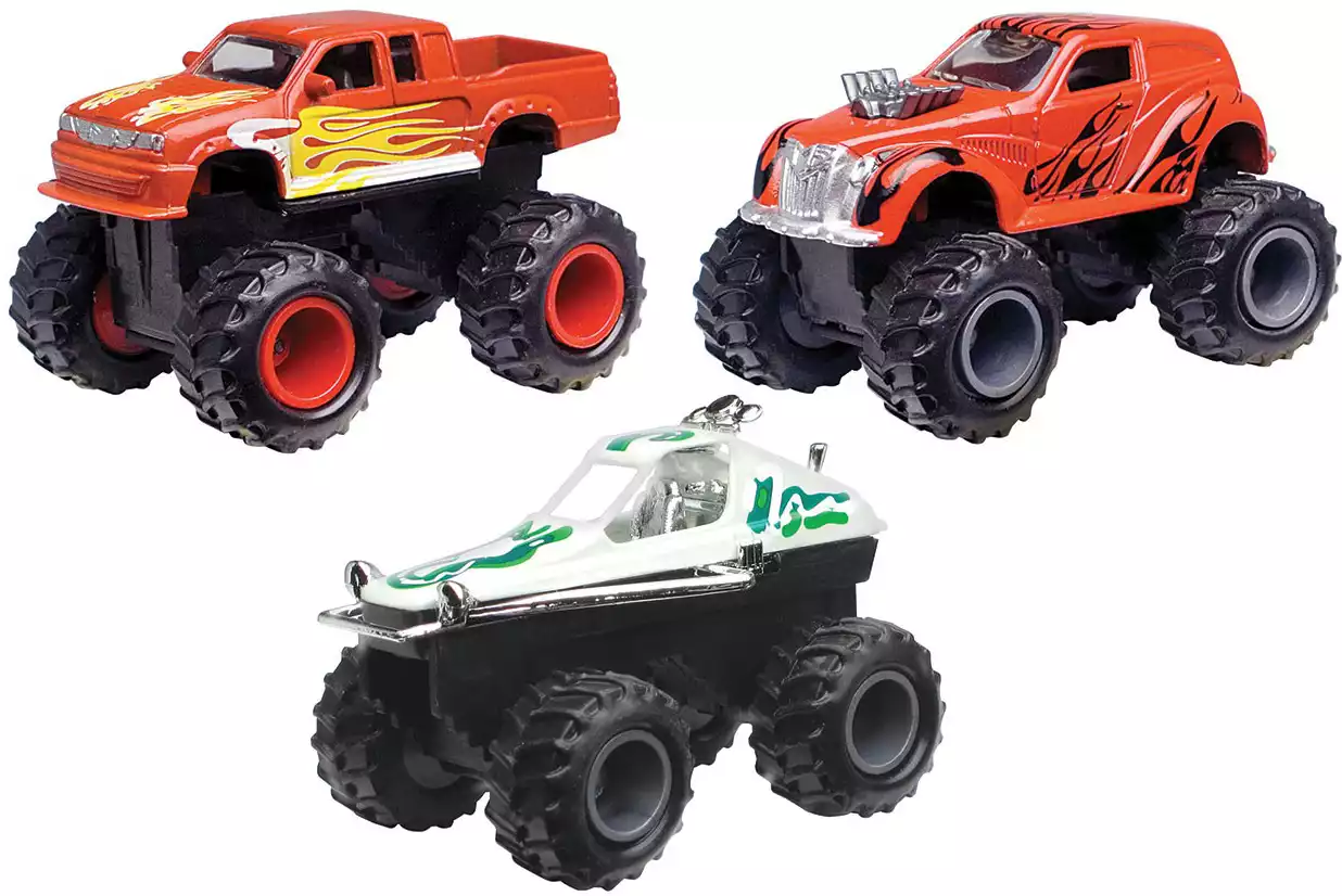 Модель машины Motormax 3 Monster Vehicle (Серия Mighty Monsters) 76190