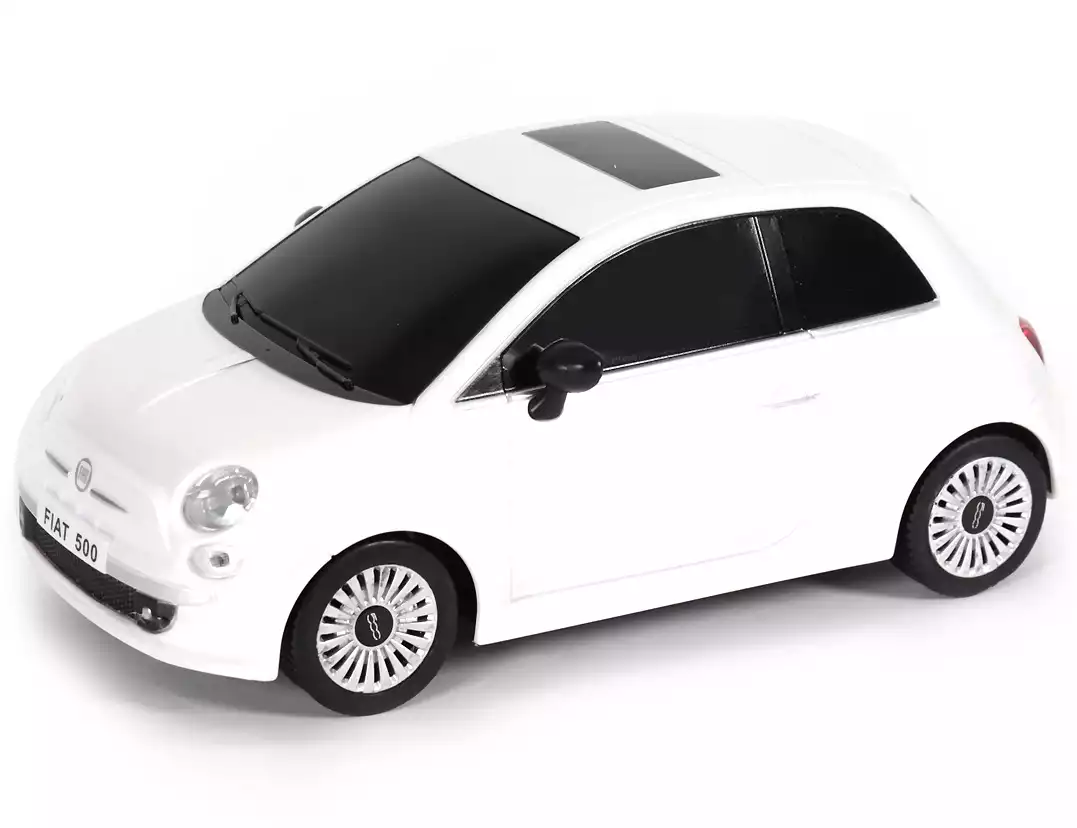 Fiat 500 toy store car white