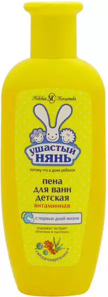 Пена для ванн с облепихой и пантенолом Ушастый нянь 250мл