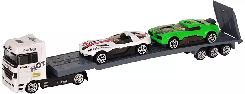 Модель машины 1:87 Автовоз с 2-мя транспортными средствами TY900
