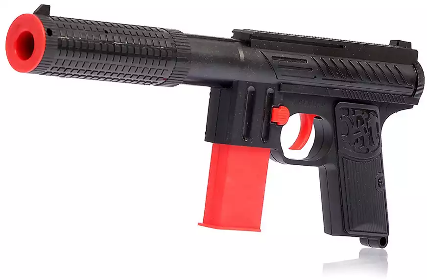 Автомат механический с резиновыми пулями+присоски ZYB-B2447