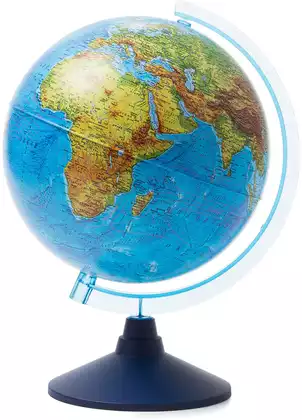 Глобус Земли физический Классик Евро диаметр 25 см Ке012500186