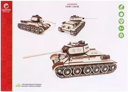 Конструктор Танк 612 дет. Т-34 Леммо