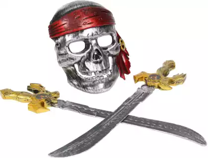 Набор оружия пирата с маской-черепом ZP3551 в/п