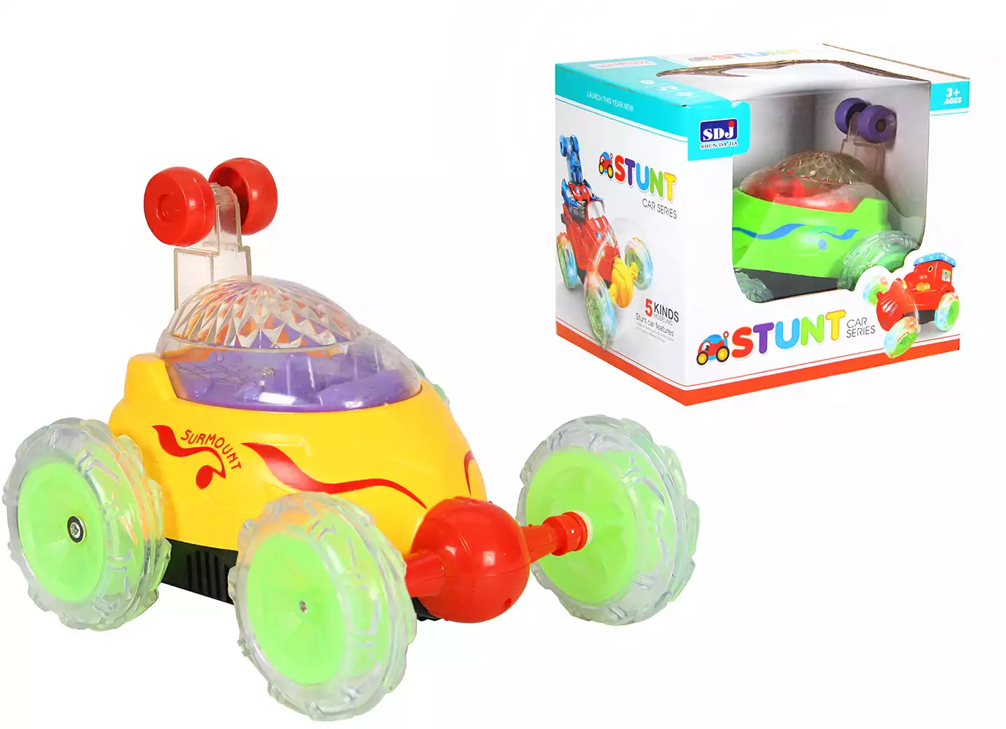 Игрушка на батарейках Машина Перевертыш QS110B