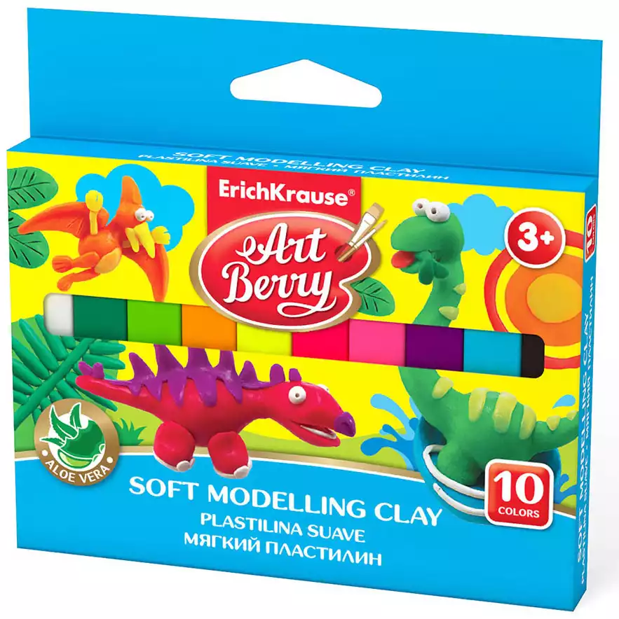 Пластилин 10 цв ArtBerry с Алоэ Вера 41778