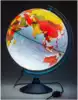 Глобус Земли физико-политический Рельефный Евро диаметр 25 см Ке022500195