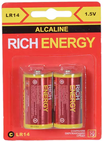 Батарейки C Alkaline LR14 (2шт в уп)