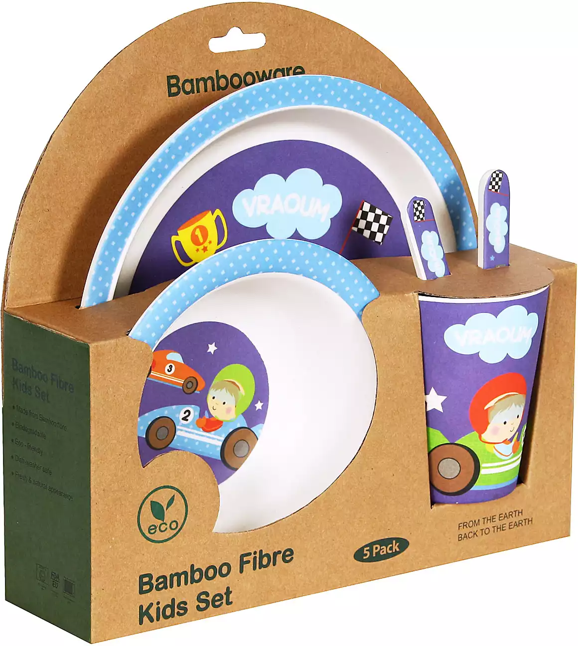 Набор детской посуды Bambooware