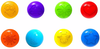 Шары для сухого бассейна Разноцветные с рисунком 7,5 см 60шт. 1180349 Соломон