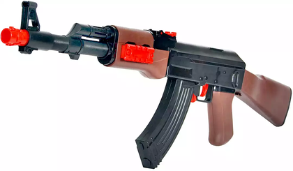 Автомат механический АК-47 2в1 резиновые пули+мягкие пули SY009A/ZYB-B3268