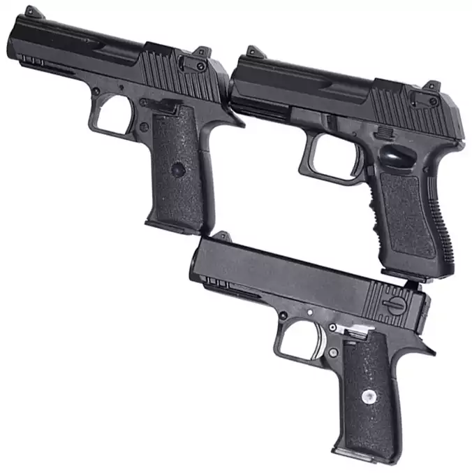 Пистолет механический с резиновыми пулями BB 6мм SY023A в чемодане