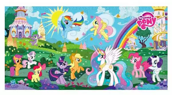 КОВРИК-ПАЗЛ ИГРАЕМ ВМЕСТЕ FS-588 (12) FS-MLP MY LITTLE PONY 8 СЕГМЕНТОВ 31.5*31.5СМ В ПАК.