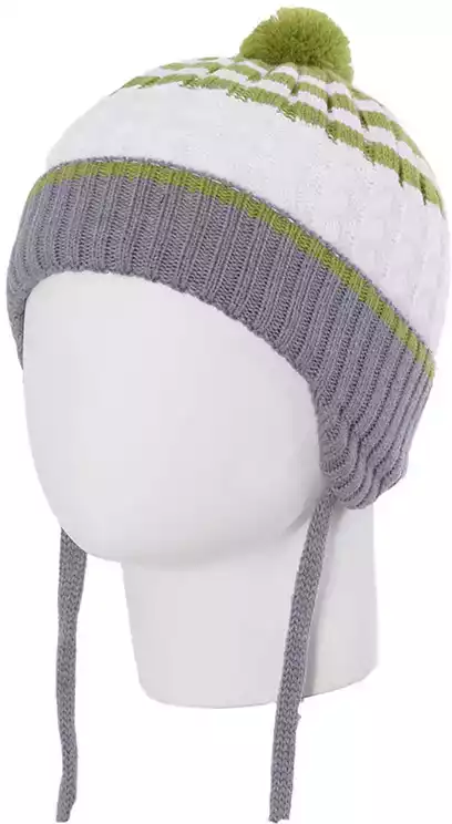 Шапка д/м р.40-42 стальной + салатовый MIU7382/5 Marhatter