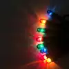 Электрическая гирлянда 11,5 метра 200 цветных ламп Led, зеленый провод, контроллер