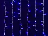 Электрическая гирлянда ЗАНАВЕС 2,5 х1,5 м 320 LEDламп ,синий свет, прозрачный провод,контроллер